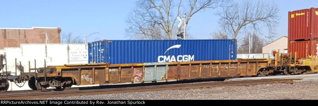 DTTX 656817 and one container